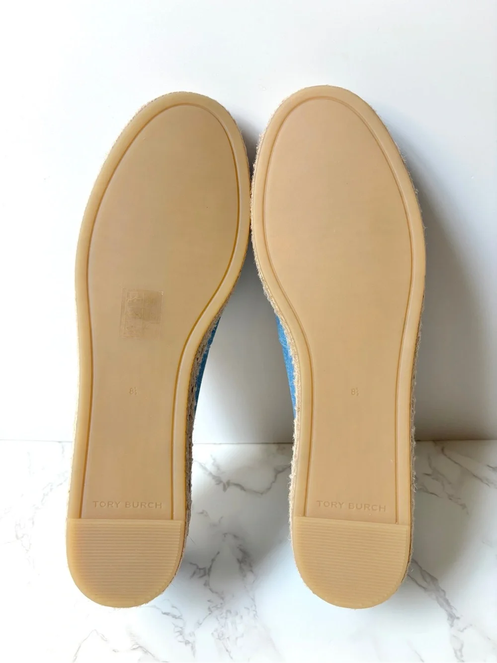 New Tory Burch Women’s Denim Espadrille Flats Size 8.5 M - Picture 9 of 10